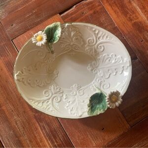 Meiselman Imports Daisy Dish Vintage Antique  made in Italy 6.5 x 5.25”